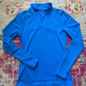 Gap Fit Small 1/4 Zip Workout Running Jacket Blue